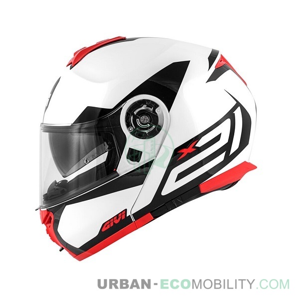 helmet X.21 Challenger Spirit White / Black / Red - GIVI | URBAN